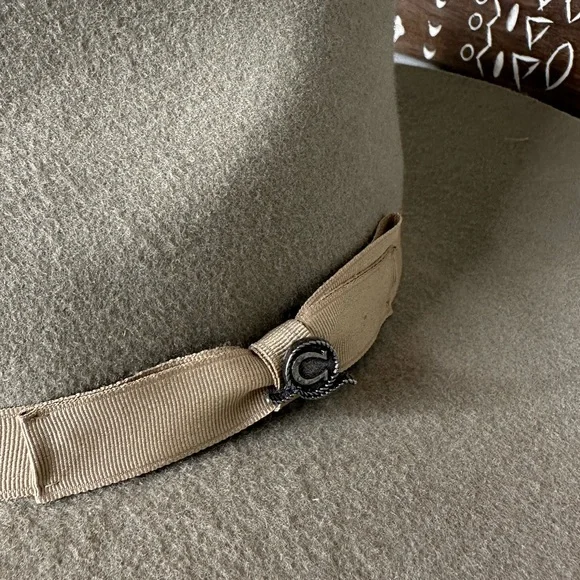 Charlie 1 Horse Wide Brim Felt Hat Mushroom– Size Large – Western Boho Style - Picture 3 of 8